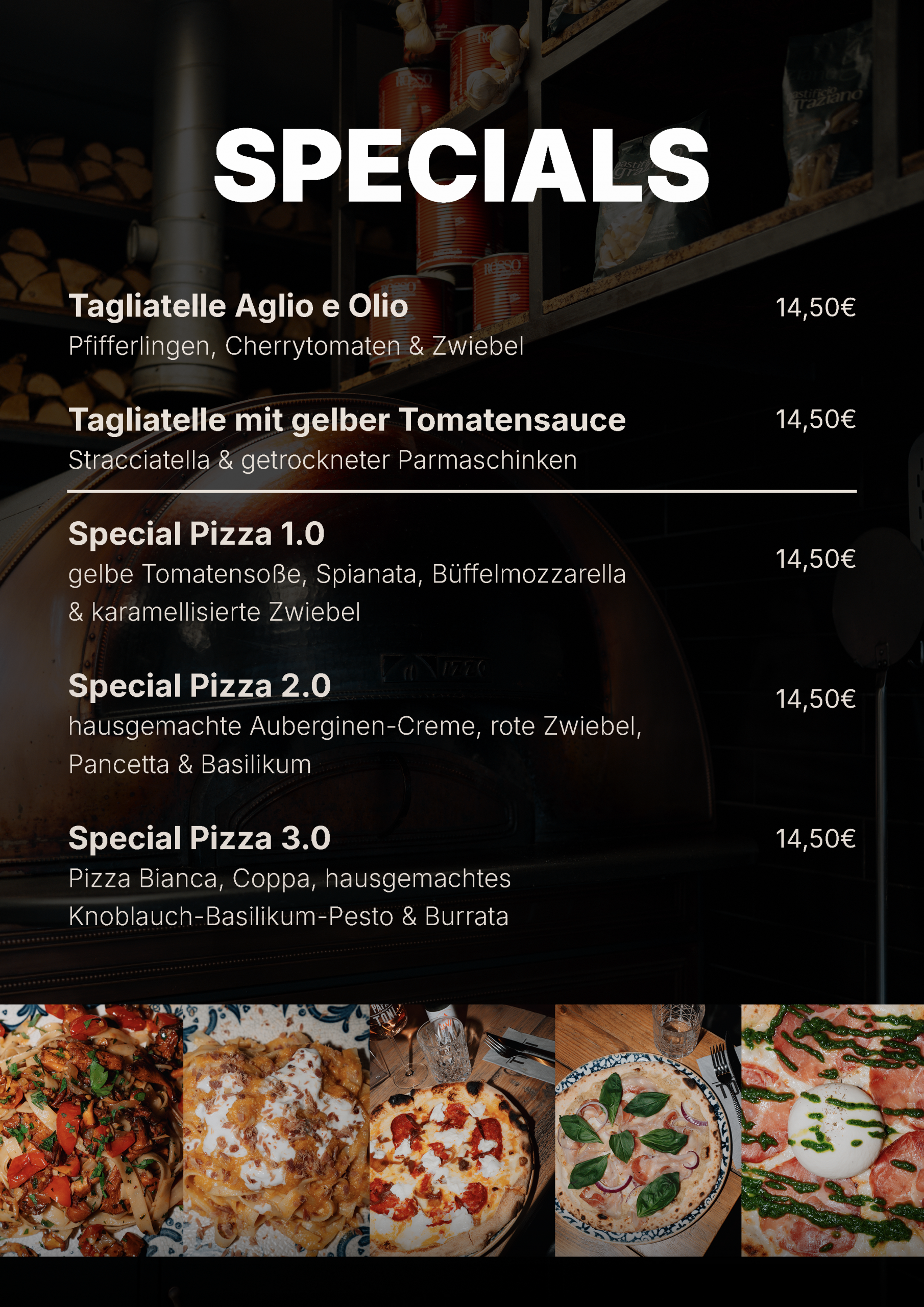 Special Speisekarte